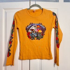 2007 anvil motorcycle chick long sleeve top